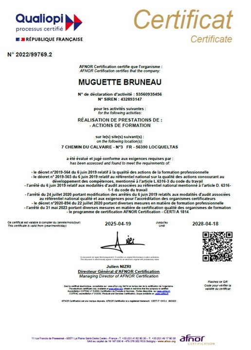 2025 certificat qualiopi